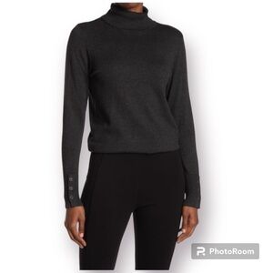 Joseph A Charcoal Turtleneck Sweater  Size: Small